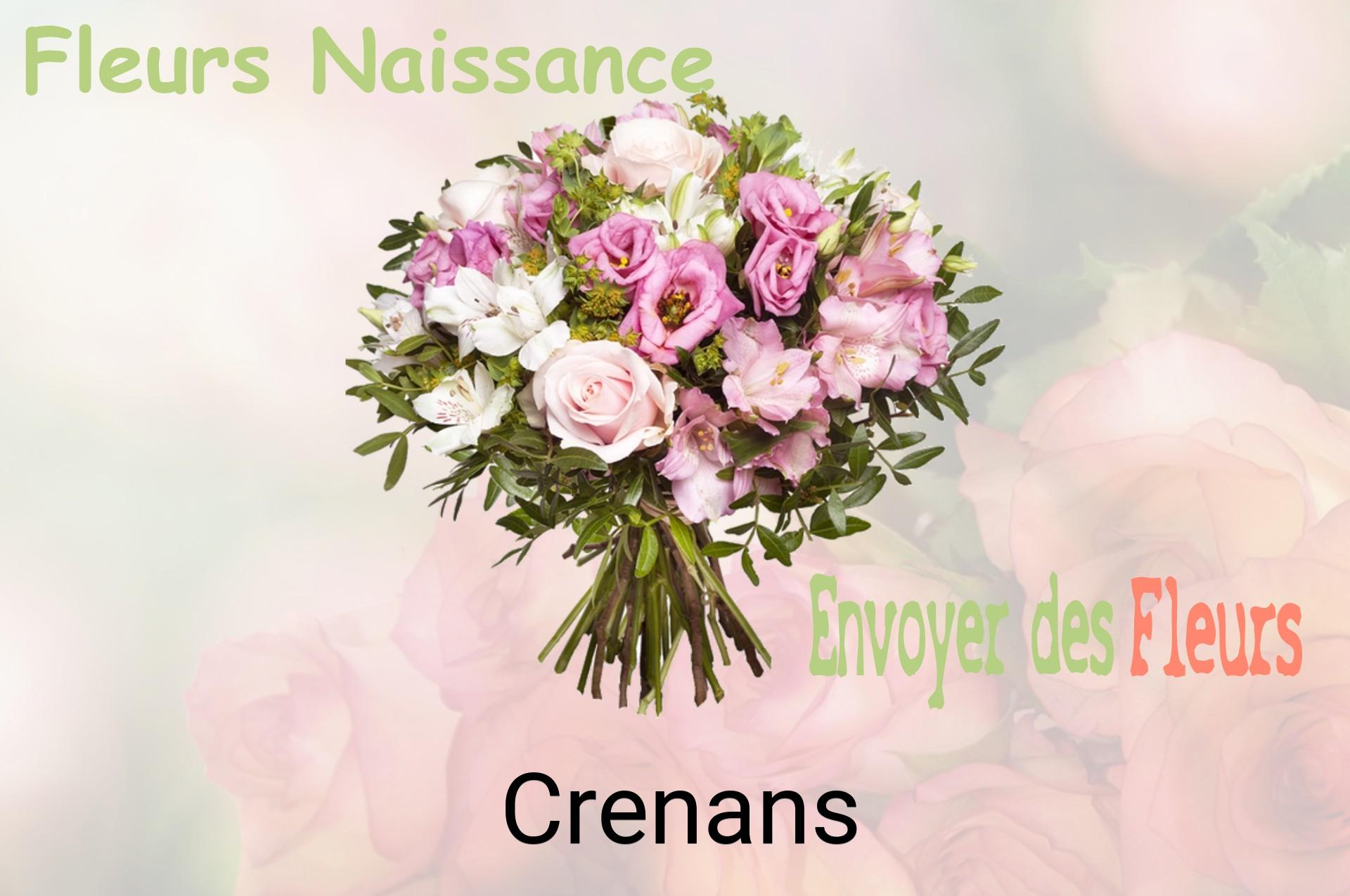 Bouquet de fleurs de naissance livré à Crenans